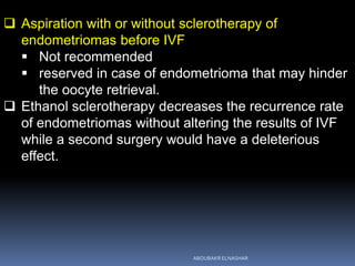 Management of Endometrioma associated infertility | PDF