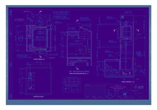 C A I X A
!
!
!
CORTE NO POÇO
PLANTA GERAL A-A
Superf.: 1 ,54 m²
!
CASA DAS MAQUINAS EM PL. 1 ª
NOTA : PREVER VENTILAÇAO AO EXTERIOR
CORTE VERTICAL C-C
 