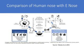 Comparison of Human nose with E Nose
Source: Yakuba et.al.,2021
 