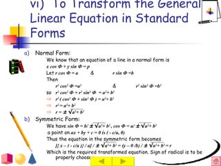 Normal Form Math History,applications,algebra and mathematical form of plane in ...