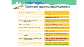 α
- Έβαλα μία «απάγια».
- Στρίψε το «νουμά» για να δούμε ποια
θα αρχίσει πρώτη.
- Εγώ αρχίζω! Έφερα «καζάκια».
- Πάρε τα «κότσια», ανακάτεψέ τα και ρίξ’ τα.
- Πόσα κέρδισα;
- Τα «κότσια» πουστάθηκαν «αντάπι»
ή «αλάκι»
- Αν είχα φέρει το «νουμά» «καζιάκα»,
θα είχα κερδίσει όλα τα «κότσια».
- Ναι, κι αν τον είχεςφέρει το «νουμά»
«τσούρλα», θα έχανεςτην «απάγια» σου.
 