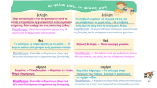 Παράδειγμα: Οι χυμοί έκθλιψης διατηρούνπερισσότερο
τις βιταμίνες και τα ανόργανα συστατικά των φρούτων.
Στην αστρονομία είναι το φαινόμενο κατά το
οποίο επηρεάζεται η φωτεινότητα ενός ουράνιου
σώματος, διότι εισέρχεται στη σκιά ενός άλλου.
Παράδειγμα: Ολική έκλειψη Ηλίου είχαμεστις 21
Ιουνίου και το θέαμα ήταν εντυπωσιακό.
Η υποβολή καρπών σε ισχυρή πίεση, για
να αποβάλουν το χυμό τους. – Η αποβολή
ενός φωνήεντος από το τέλος μιας λέξης.
Παράδειγμα: Η θεά Αθηνά, κατά την μυθολογία, ήταν η
θεά της σοφίας, της ελιάς, και του σώφρονος πολέμου.
Το κοίταγμα, η παρατήρηση με τα μάτια. – Η
ευρεία εικόνα από μακριά ενός φυσικού τοπίου.
Παράδειγμα: Ενοικιάζεται δωμάτιο με εξαιρετική
θέα στην Καλντέρα και το ηφαίστειο της Σαντορίνης.
Θηλυκή θεότητα. – Πολύ όμορφη γυναίκα.
Παράδειγμα: Η Καμάρα της Θεσ/νίκης αποτελεί σκέλοςμίας
στεγασμένης στοάς, που σχηματίζεται από αψίδες και τόξα.
Δωμάτιο. – Υπνοδωμάτιο. – Καμπίνα σε πλοίο.
Μικρό διαμέρισμα.
Παράδειγμα: Ενοικιάζεται δωμάτιο με εξαιρετική
θέα στην Καλντέρα και το ηφαίστειο της Σαντορίνης.
Καμπύλο πέρασμα. – Το κοίλωμα στην
πατούσα του ποδιού. Σκεπαστή κατασκευή
σε σχήμα τόξου.
α
 