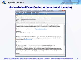 Aviso de Notificación de cortesía (no vinculante) 