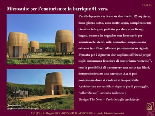 Enoturismo, strutture per l'accoglienza dei turisti del vino