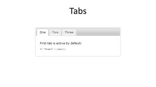 Tabs
 