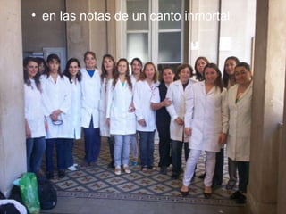 en las notas de un canto inmortal 