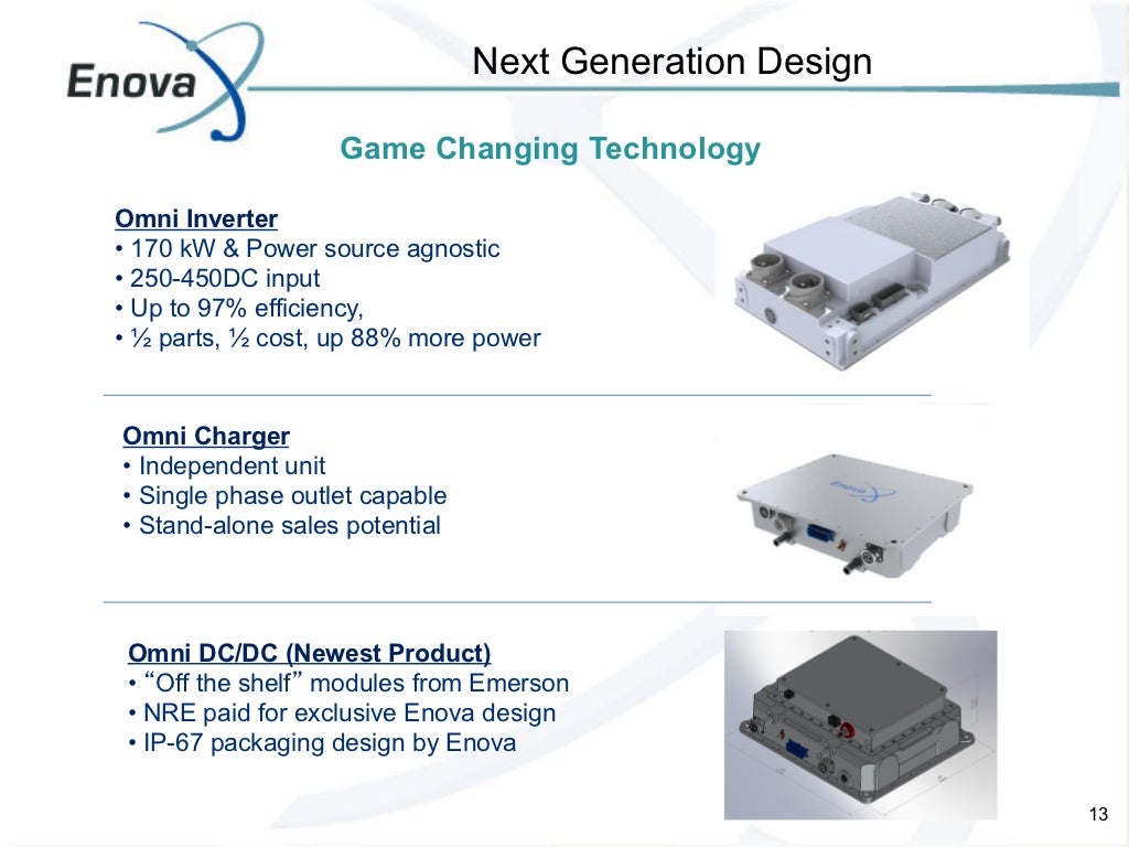 Enova systems hybrid and electric commercial vehicles