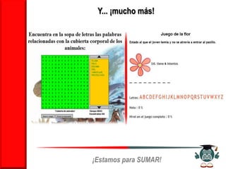 Y... ¡mucho más!




¡Estamos para SUMAR!
 