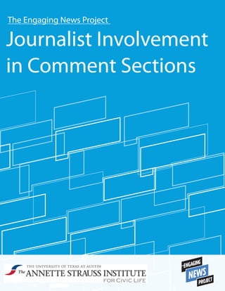 The Engaging News Project

Journalist Involvement
in Comment Sections

 