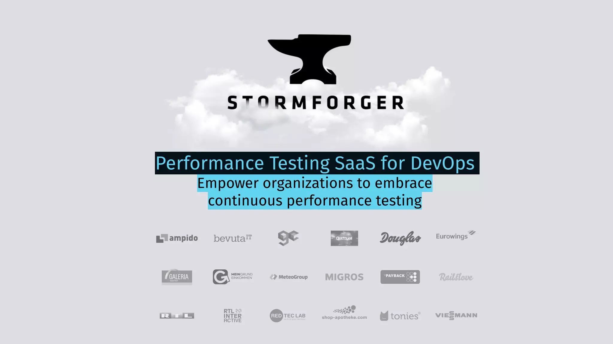 Performance Testing SaaS for DevOps
Empower organizations to embrace 
continuous performance testing
 