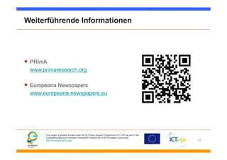Europeana Newspapers German Infoday Quality Assessment