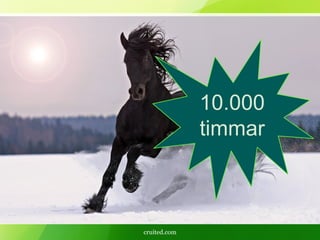 cruited.com
10.000
timmar
 