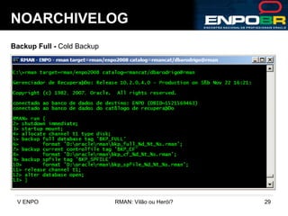 NOARCHIVELOG Backup Full -  Cold Backup 