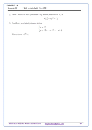 Exame nacional de qualificação Caderno de Atividades com Gabaritos | PDF