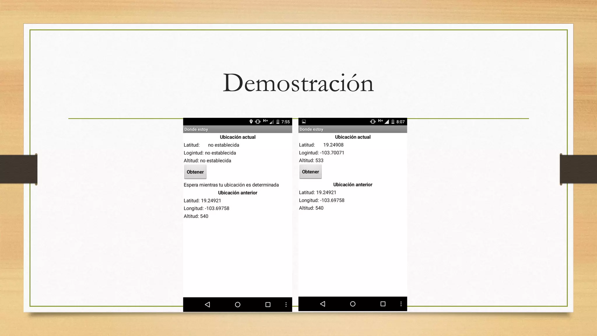 Demostración