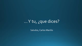 En que mundo vivimos