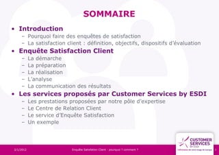 Enquete Satisfaction Client Les Bonnes Pratiques