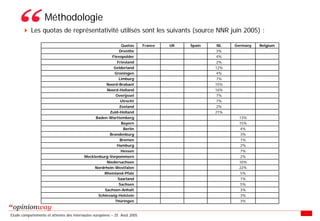 Enquete E Tourisme Tableaux Des Resultats