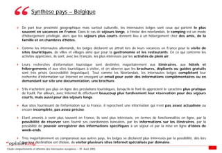 Enquete E Tourisme Tableaux Des Resultats