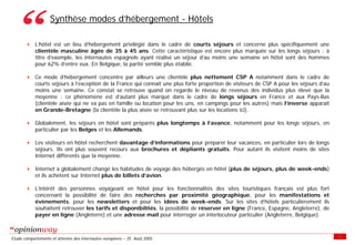 Enquete E Tourisme Tableaux Des Resultats