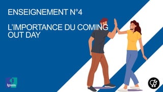 11 ‒
ENSEIGNEMENT N°4
L’IMPORTANCE DU COMING
OUT DAY
 