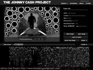 Johnny Cash Project http://www.thejohnnycashproject.com/
 