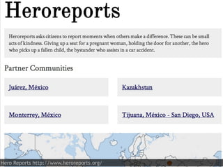 Hero Reports http://www.heroreports.org/
 