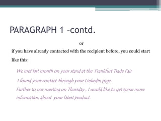 Email of Enquiry