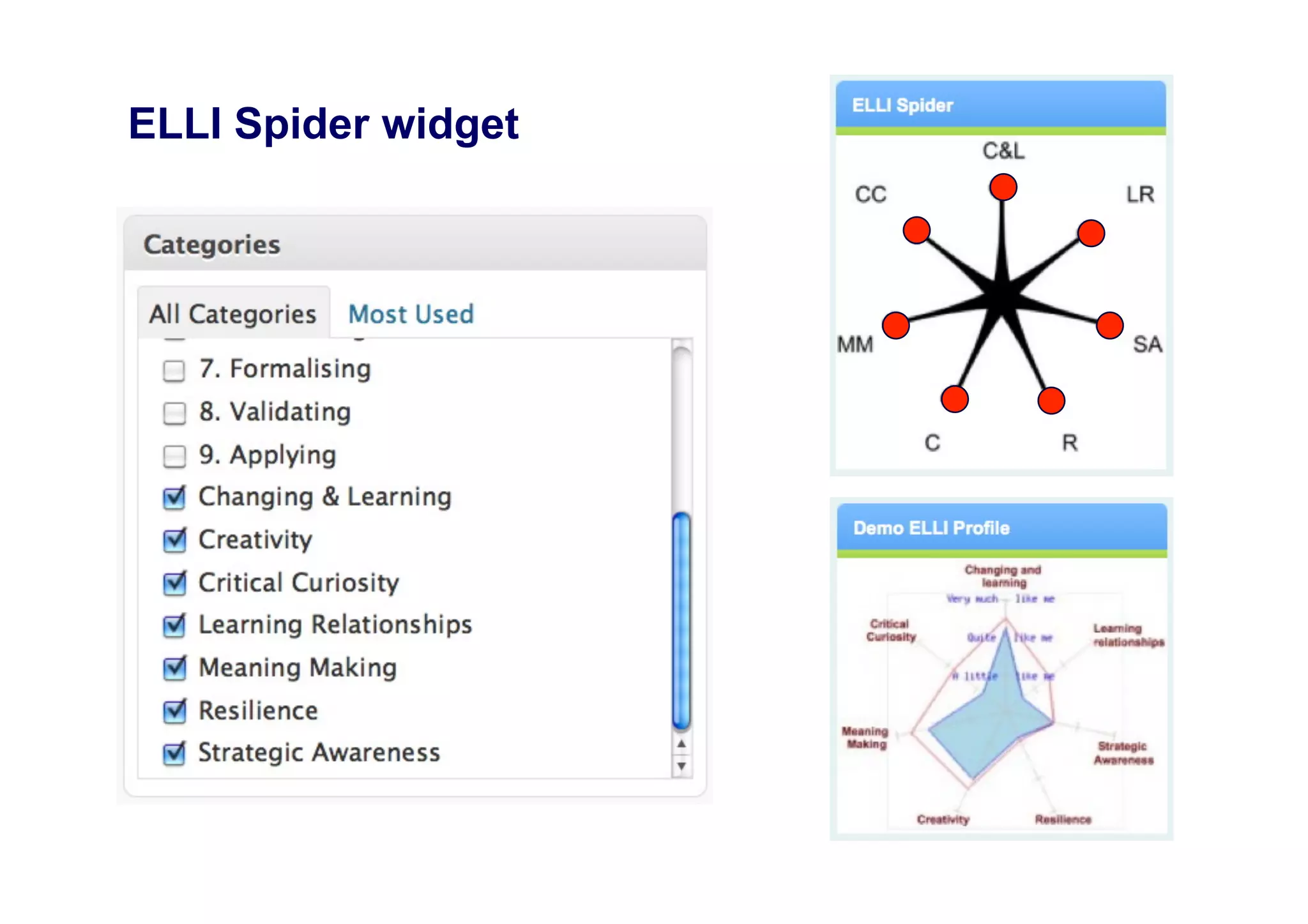 Enquiry Spiral widget




                  Connecting
       Choosing
 