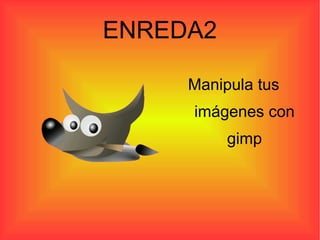 ENREDA2

     Manipula tus
     imágenes con
          gimp
 