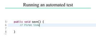Running an automated test
 