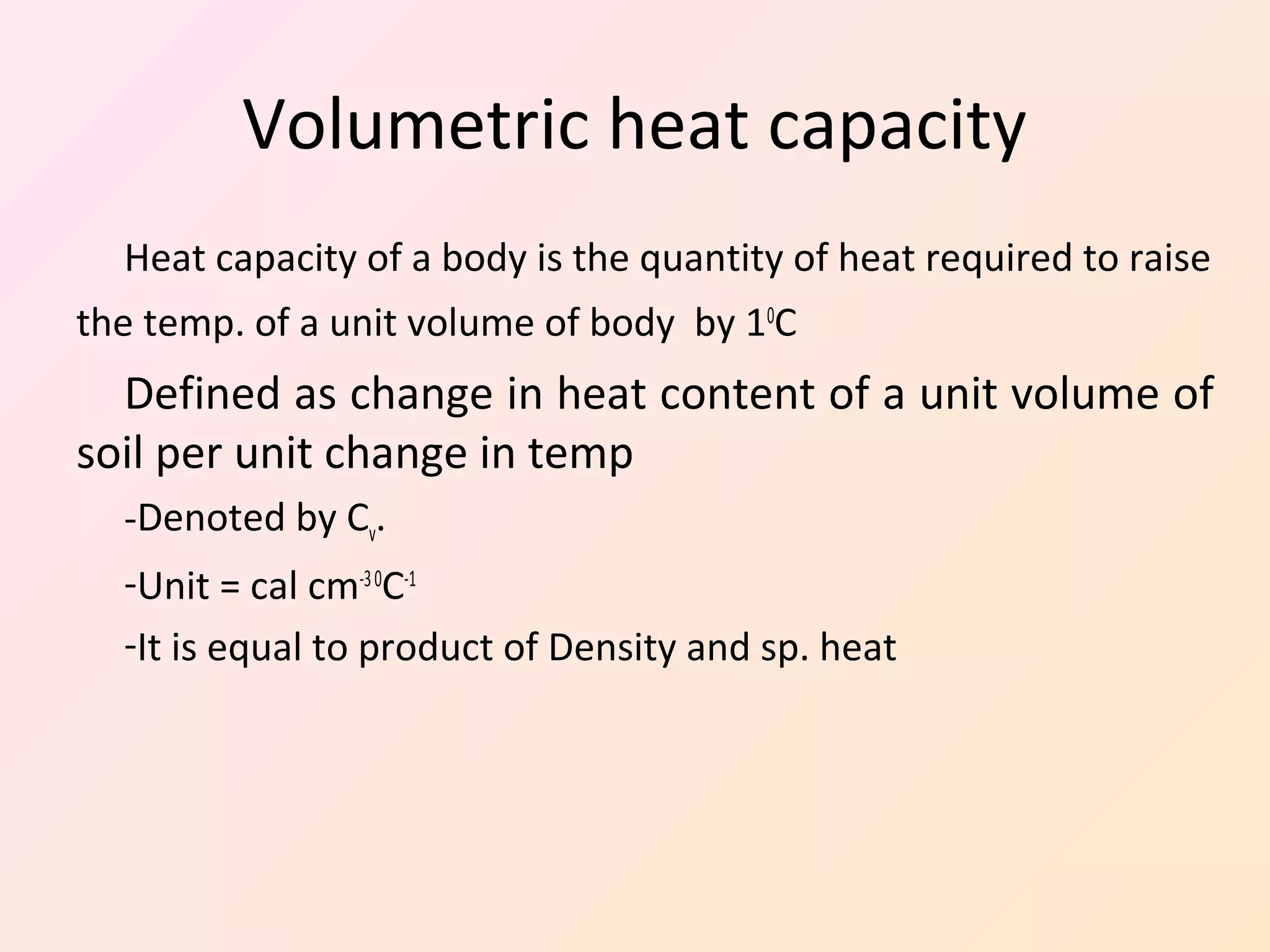 Methods of heat transfer and thermal properties of soil | PPT