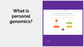 What is
personal
genomics?
 