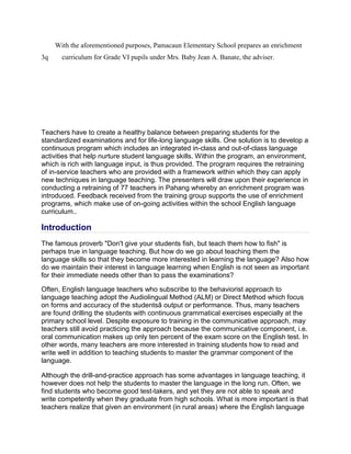 Enrichment program | DOCX