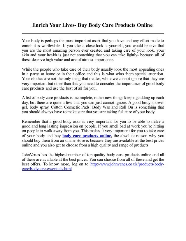 bodycare online