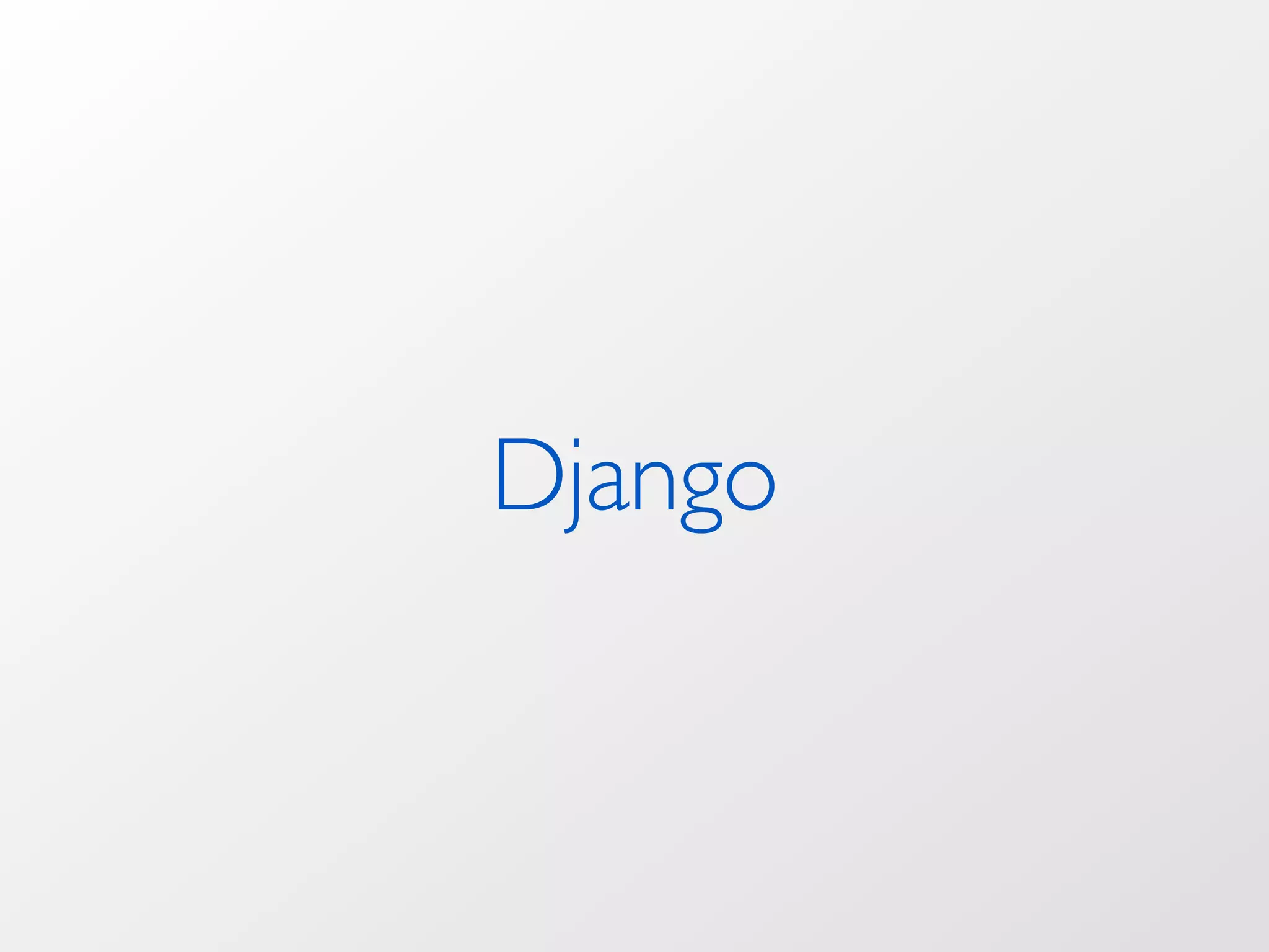 Django 