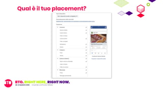 Qual è il tuo placement?
 