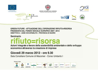 Scenario attuale e prospettive future nella Sardegna CentralE