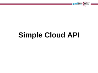 Simple Cloud API
 