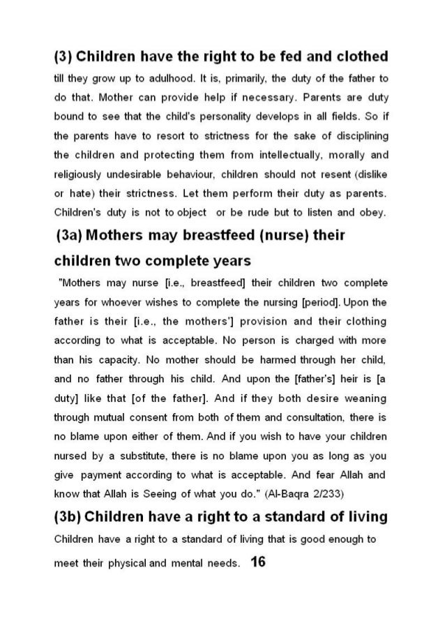 write an essay about child rights