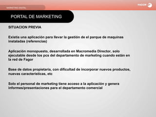 Marketing Department
PORTAL DE MARKETING
 