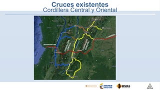 BUENAVENTURA
Cruces existentes
Cordillera Central y Oriental
FLORIDA
COLOMBIA
 
