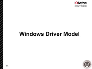 Reverse Engineering and Bug Hunting on KMDF Drivers - Enrique Nissim ...