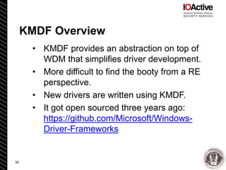 Reverse Engineering and Bug Hunting on KMDF Drivers - Enrique Nissim ...