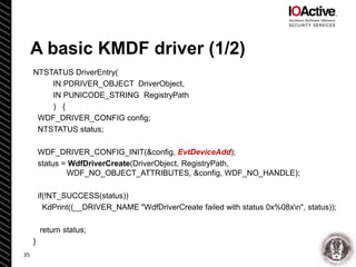 Reverse Engineering and Bug Hunting on KMDF Drivers - Enrique Nissim ...