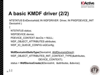 Reverse Engineering and Bug Hunting on KMDF Drivers - Enrique Nissim ...