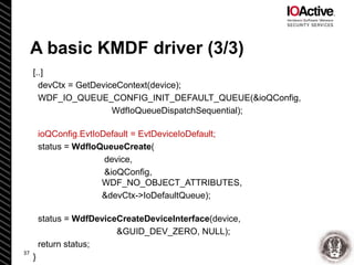 Reverse Engineering and Bug Hunting on KMDF Drivers - Enrique Nissim ...