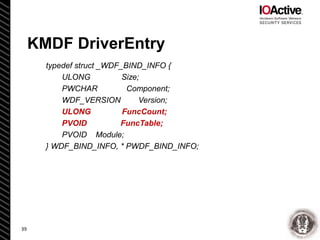 Reverse Engineering and Bug Hunting on KMDF Drivers - Enrique Nissim ...