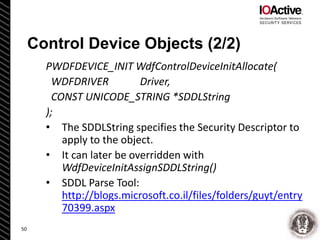 Reverse Engineering and Bug Hunting on KMDF Drivers - Enrique Nissim ...