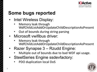 Reverse Engineering and Bug Hunting on KMDF Drivers - Enrique Nissim ...